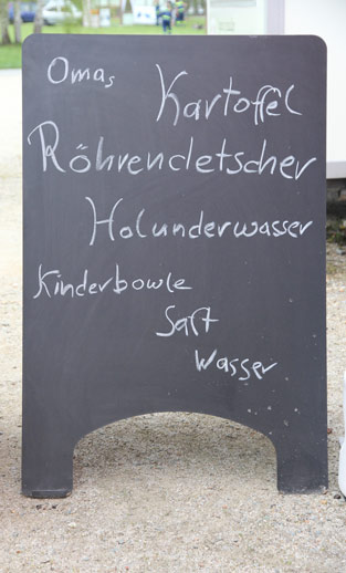 Werbeschild mittelklein